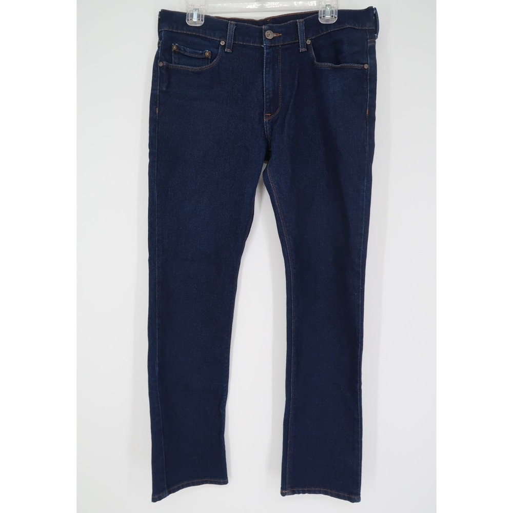 Mott & Bow‎ Oliver Jeans Mens 32x32 Slim Fit Straight Leg Blue Dark Wash Stretch